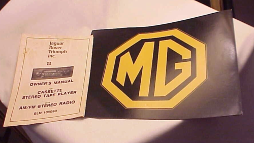 MG MGB & Rare BLM Car & Stereo Radio Manual / Brochure Lot 9/79 & 4/79 for 1980 - Picture 1 of 8