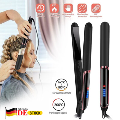 2in1 Haarglätter Lockenstab Straightener Keramik Haarglätteisen Lockenwick Profi