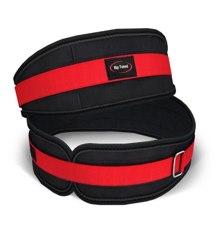 Lifting Belt By Rip Toned - 4.5 Inch Weightlifting Back Support & Bonus Ebook -