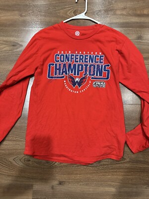 WASHINGTON CAPITALS 2018 EASTERN CONFERENCE CHAMPIONS FANATICS T-SHIRT Medium