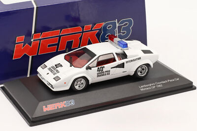 Lamborghini Countach Safety Car Monaco GP Formel 1 1982 1:43 Werk83