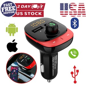Bluetooth Fm Transmitter Car Radio Adapter Wireless Mp3 Dual Usb