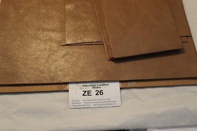 SANDSTONE Brown Cowhide Discount Leather Hides  ZE 26