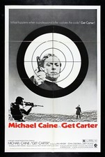 GET CARTER ✯ CineMasterpieces MOVIE POSTER GUN TARGET KILLER MICHAEL CAINE 1971