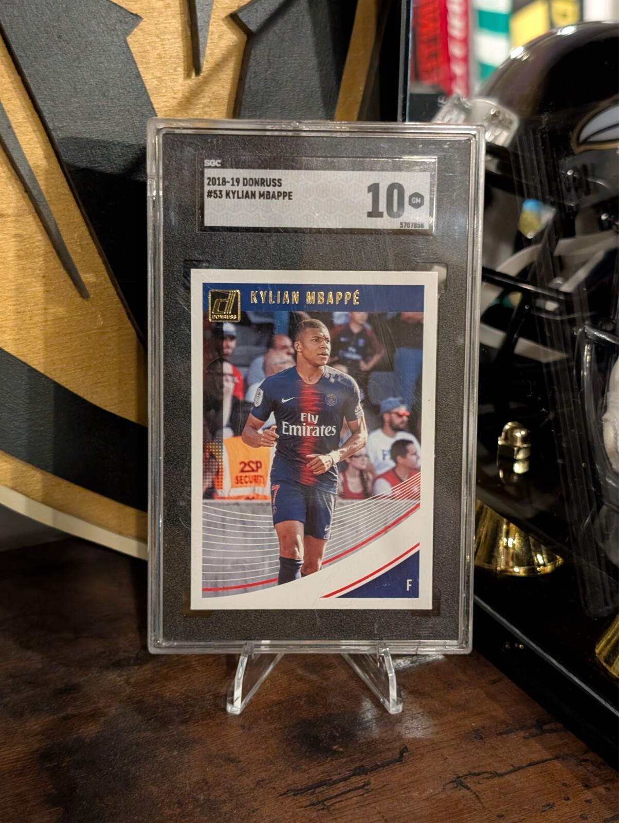 2018-19 Panini Donruss Kylian Mbappe Rookie RC #53 SGC 10 GEM MINT