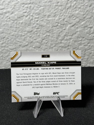 Réfracteur à prisme base UFC chromé 2024 Topps 1 - 200 - COMPLÉTEZ VOTRE SET - PYC - Photo 149/237