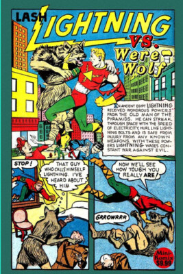 Lash Lightning Vs. Were Wolf By Mini Komix - New Copy - 9781387508624