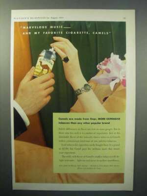 marvelous cigarette 1933 Camel Cigarettes Ad - Marvelous Music