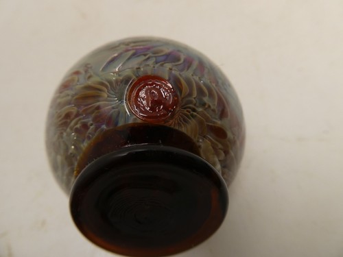 RICHARD CLEMENTS AUSTRALIAN STUDIO ART GLASS SCENT BOTTLE PERFUME STAMPED R - Picture 11 of 14