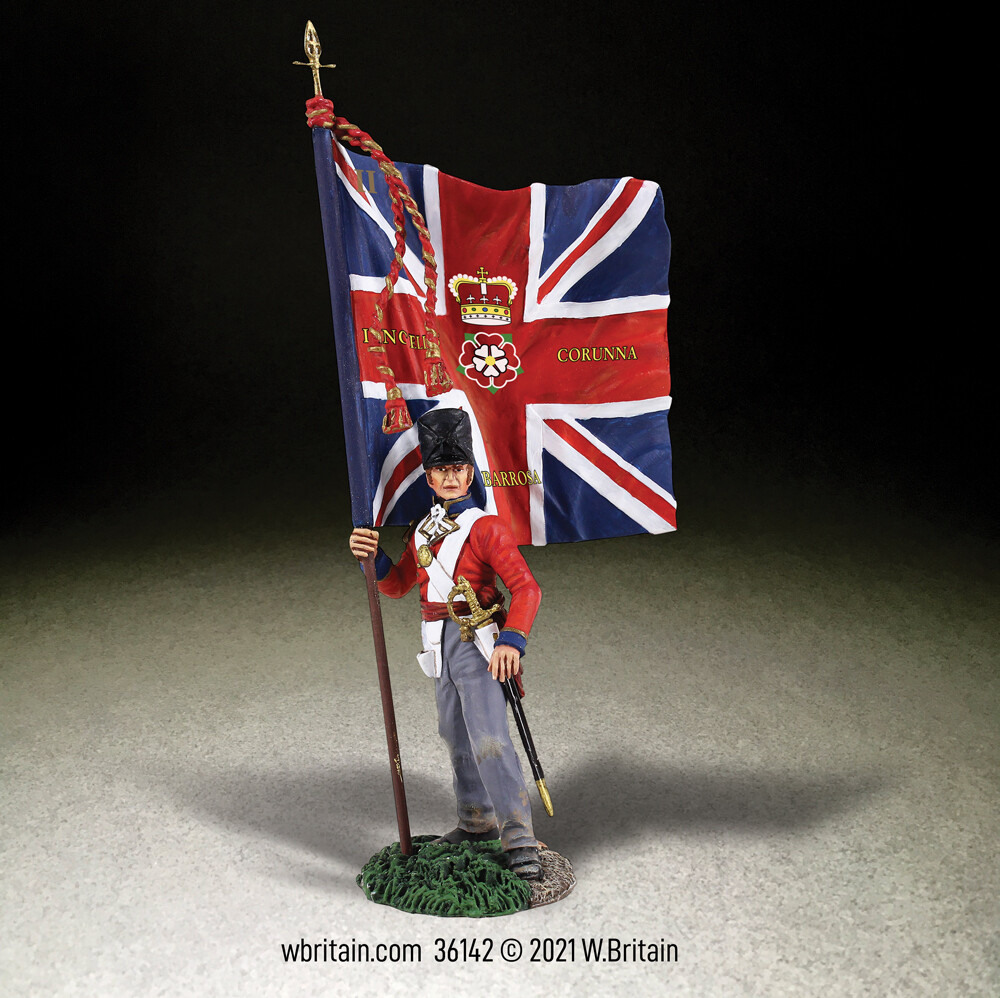 BRITAINS 36142 British 1st Foot Guard Battalion Company Ensign Regimental Colour