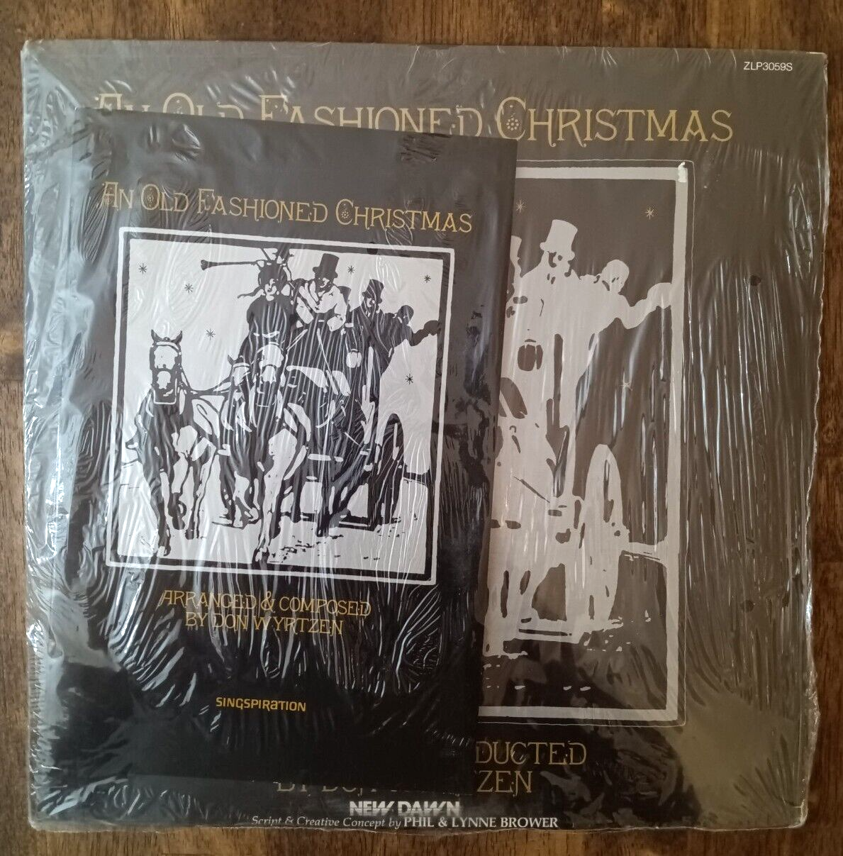 An Old Fashioned Christmas by Don Wyrtzen (Record Album) w songbook-Sealed