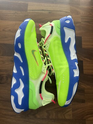 Nike React Live Barely Volt Green Pink Hyper Blue CZ9081-700 Mens Sz 13 No Lid