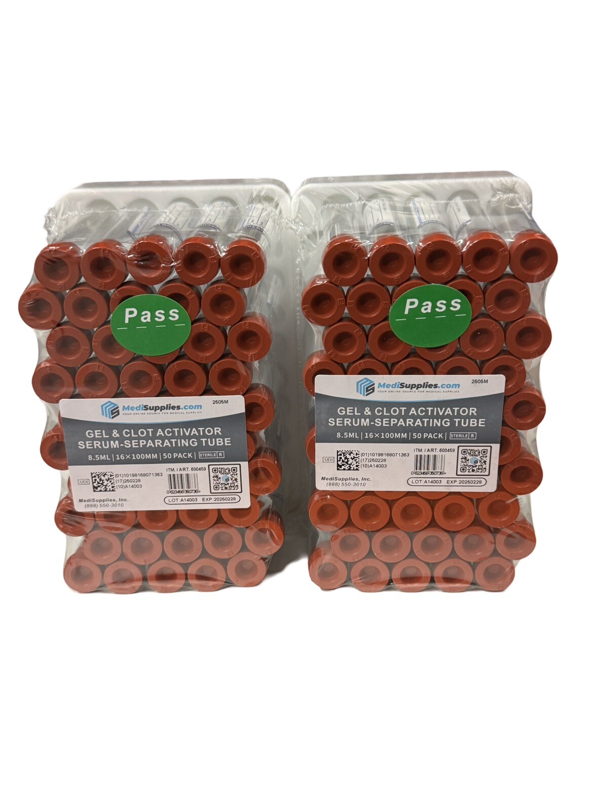 500 piezas tapa de goma activador de gel y coágulos SST 8,5 ml oro amarillo oro superior tigre