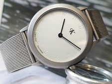 CALVIN KLEIN QUARTZ WHITE DIAL K3111 SWISS MEN'S FULL WORKING, ALL ORG. VINTAGE