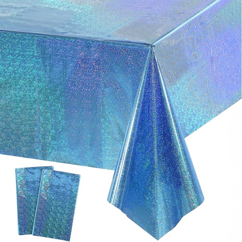 Blue Party Table Cover Decoration Tablecloth for Frozen/Winter onederland/Und...