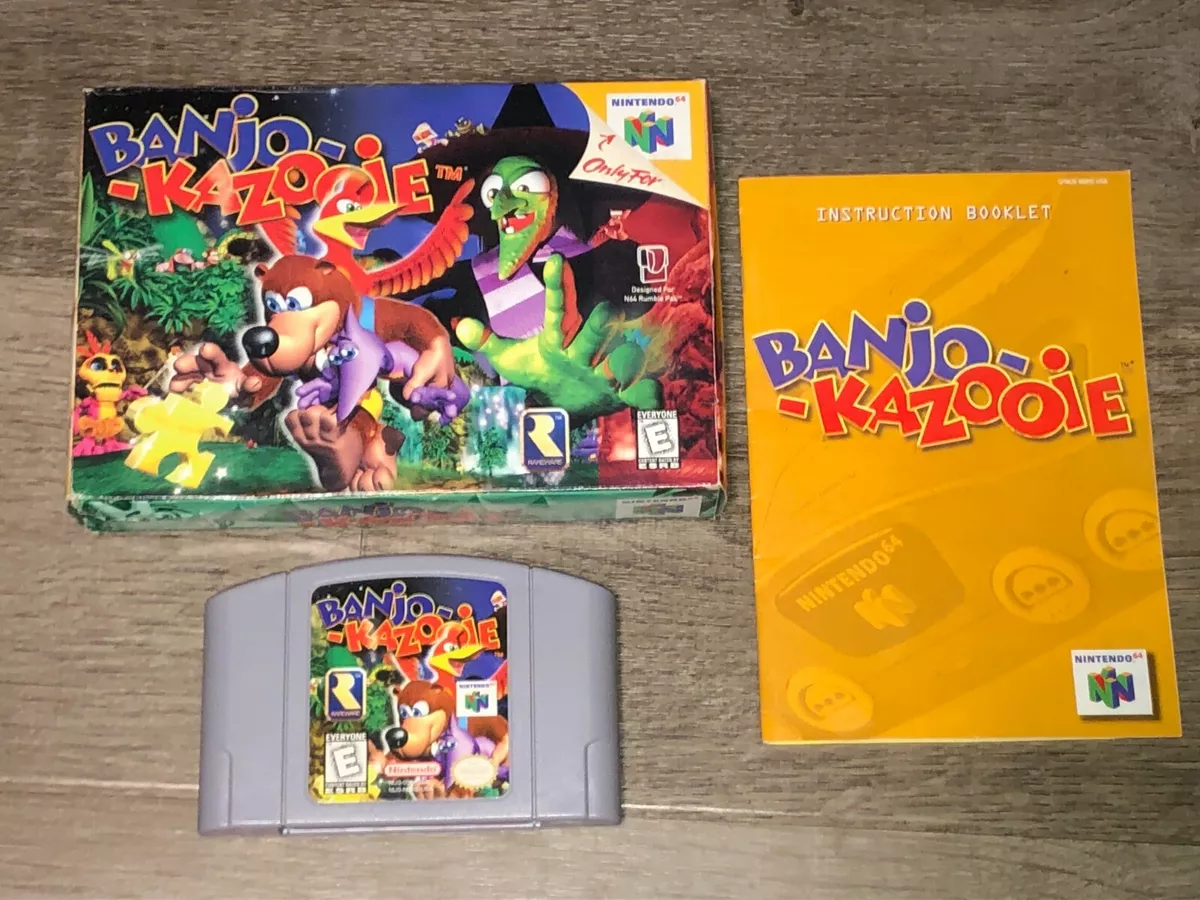 Banjo-Kazooie Nintendo 64 N64 Original Game with Booklet