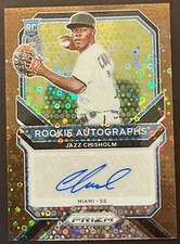 2021 PRIZM JAZZ CHISHOLM @ 7/15 @ AUTO ROOKIE RC BRONZE CIRCLES DONUTS #RA-JZ