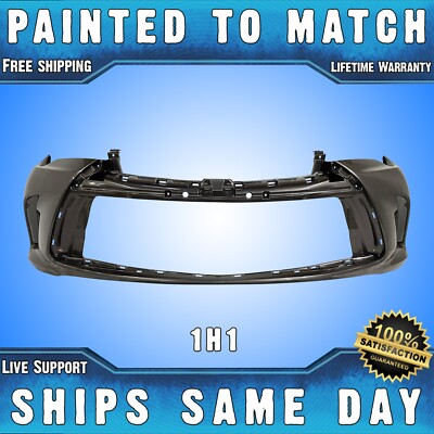 Primed Front Bumper Cover For 2015-2017 Toyota Camry - Ready For Paint & Installation