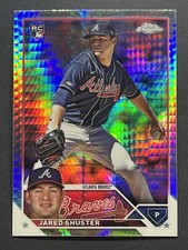 2023 Topps Chrome Update RC JARED SHUSTER Prism Refractor USC18 Atlanta T157