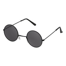 New Small Black Lens John Lennon Style Round Sunglasses Adult Mens Women Glasses