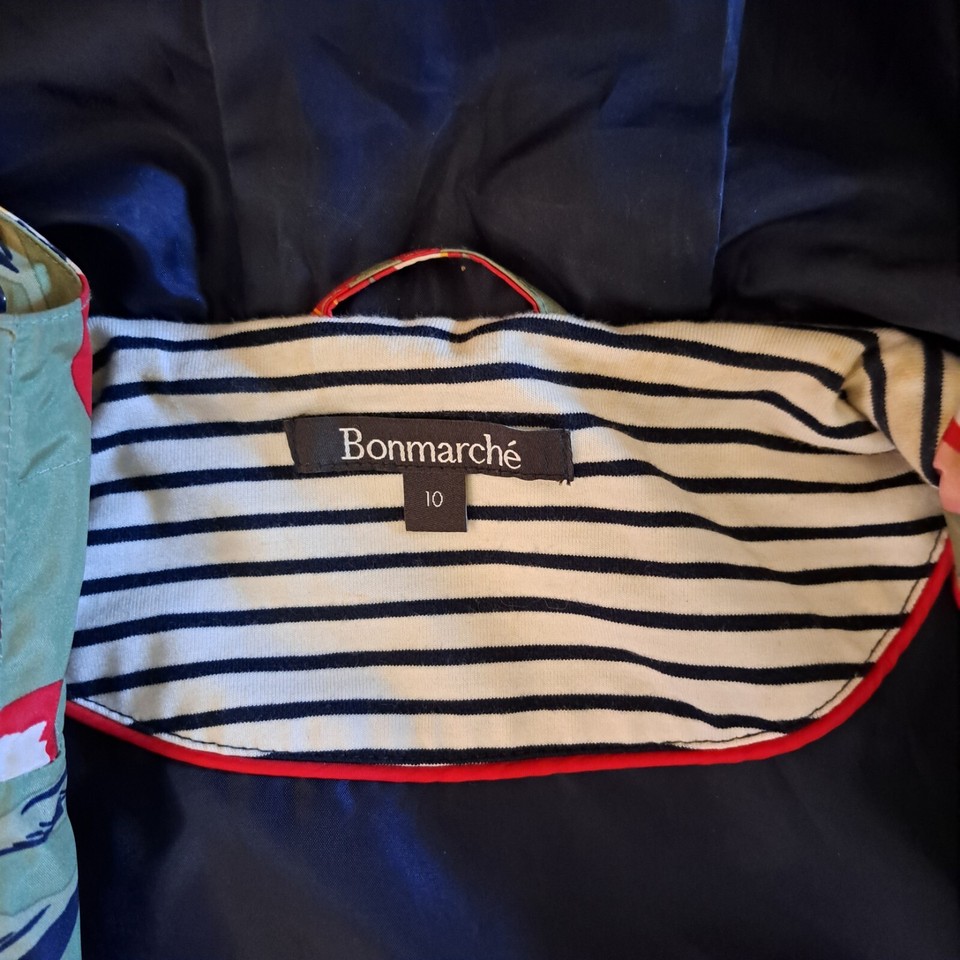 Ladies Green Waterproof hooded Jacket from bonmarche Size 10 eBay