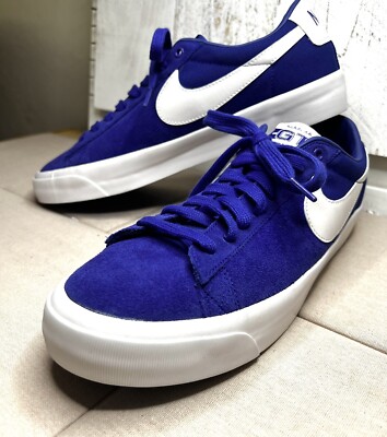 Nike SB Concord Zoom Blazer Grant Taylor GT Blue Suede Shoes  DR9103 Sz 11.5