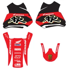 1985-2001 HONDA XR70 GRAPHICS KIT DECALS STICKERS  MX XR70 Gloss fininish