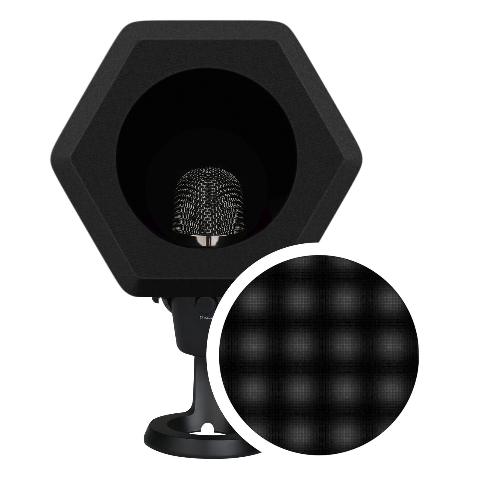 Professional Microphone Isolation Ball with 2-Layered Pop Filter, High Densit...