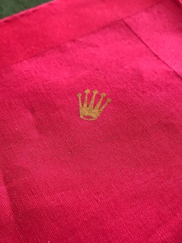 ROLEX Handkerchief - Red Cotton Vintage - Watches Collectors - Imagen 2 de 3