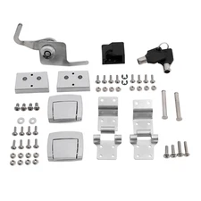 Trunk Hardware Latches Hinges Lock Fit For Harley Touring Electra Glide 1988-13
