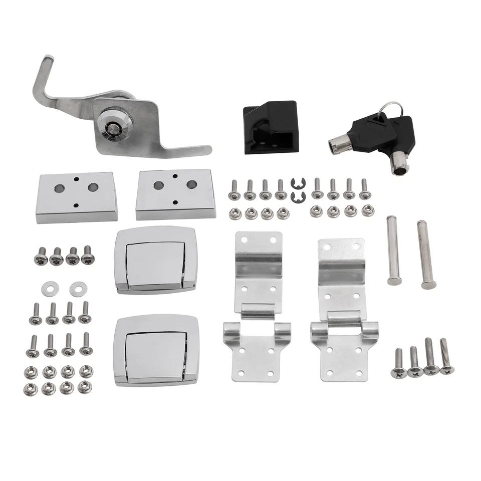 Kit de bloqueo de bisagras de pestillos de maletero apto para Harley Touring Street Glide 88-13 EE. UU. Foto 2 de 4
