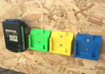 Battery Wall Mount for Hikoki / Hitachi 18v Batteries / Undershelf Mount x1