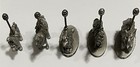 Vintage 3” 1980’s Hudson Fine Pewter’s Carrousel, 5 Pieces, 3 With Stand . — photo 1
