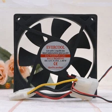 1 pcs EVERCOOL 9025 12v 0.15A EC9225M12C ultra-quiet power supply cooling fan. #