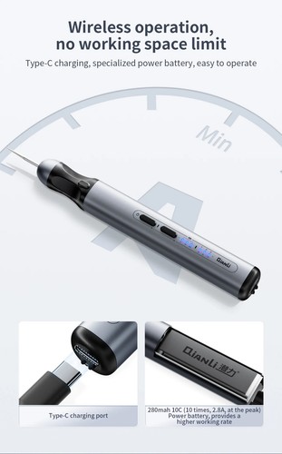 Mini máquina de pulir QIANLI DM360 bolígrafo hágalo usted mismo pluma de grabado pulido - Imagen 13 de 20