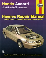 Haynes Repair Manual: Honda Accord 1998-2002.