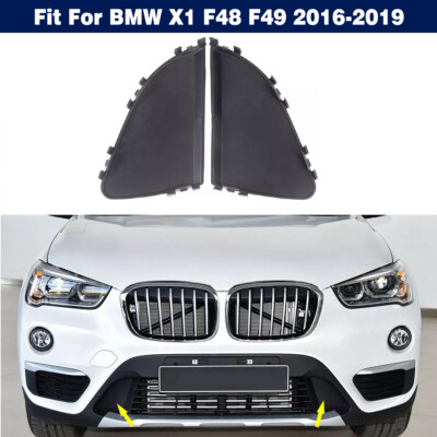 パーツ  X1 F48 2PCS Front Bumper Lower Grille Closed Cover Trim For BMW X1 F48