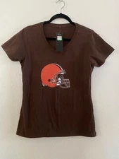 Cleveland Browns Fanatics Shirt Women Small NFL Pro Line Football New with Tag