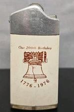 Vintage Gas Lite Disposable Lighter "Our 200th Birthday "1776-1976 Liberty Bell