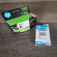 New Open Box HP 67 XL Black Ink Cartridge Exp 11/2022