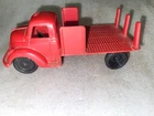 Vintage Marx Freight Terminal Playset Red Truck 6 1/2"
