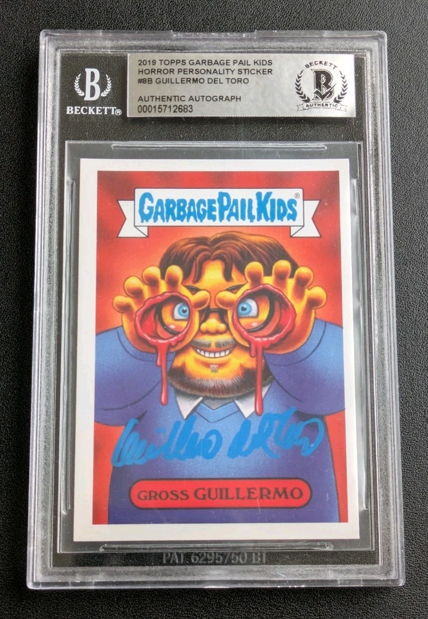 2019 Topps Garbage Pail Kids Horror Personality Guillermo Del Toro Autograph #8b