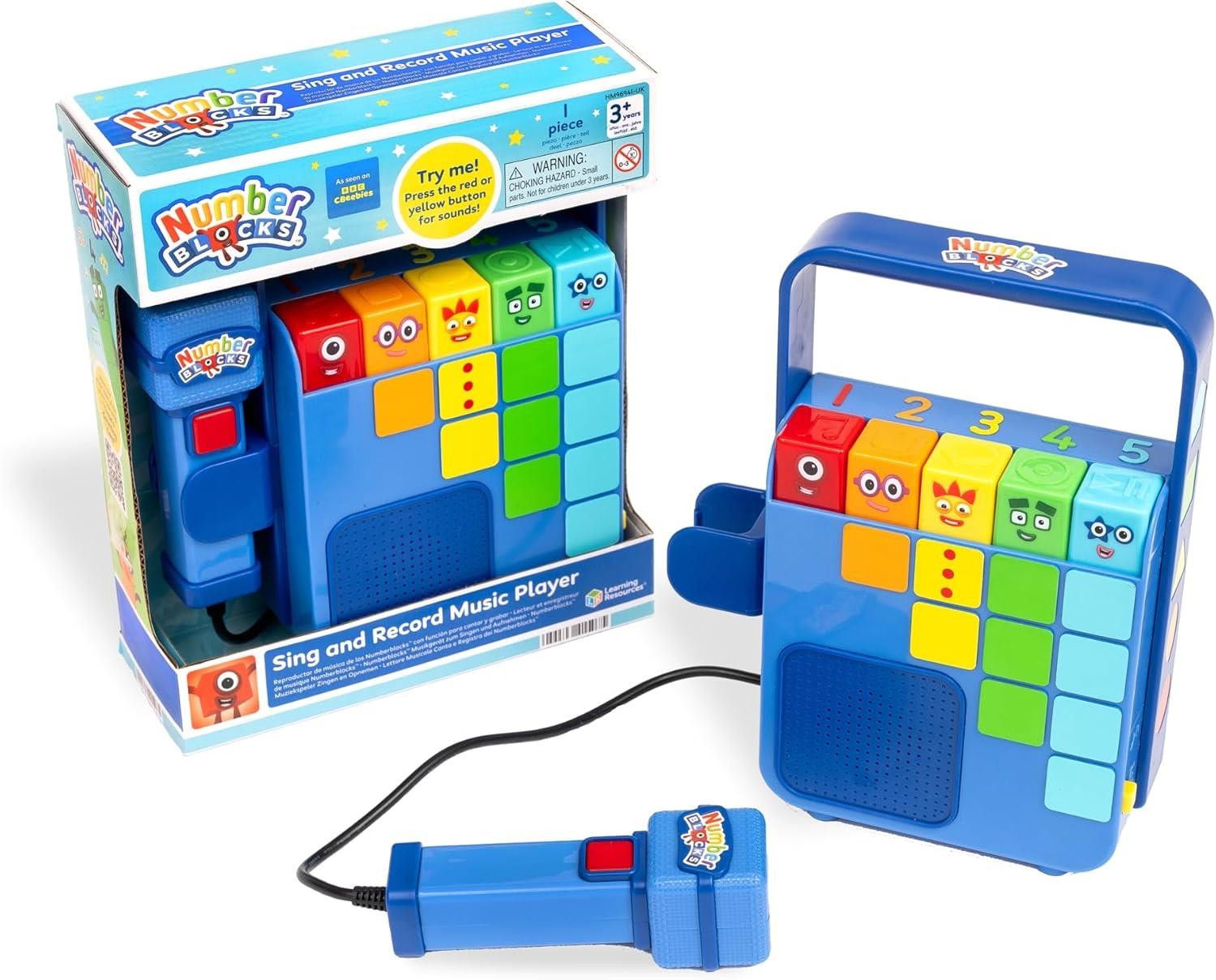 Numberblocks Sing Record Music Player 15 Sounds and Songs Microphone Sing Along