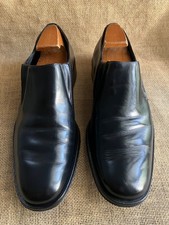 Gucci Mens Black Leather Slip on Loafers Size US 7.5 || EU 40 E