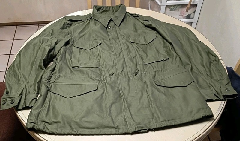 US military M-1951 field jacket coat OG-107 olive OD green XL regular new Army 