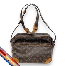 Borsa Louis Vuitton Nile Monogram Canvas PVC marrone modello allover M45244