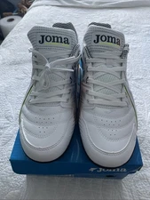 NEW WITH BOX!  Joma Dribling Turf Soccer Shoes Mens 7.5 White DRIS2502TF
