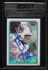 BAS 1988 Topps Mark Duper #193 Seal of Authenticity Auto 3c7