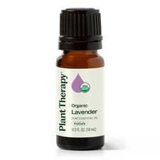 Plant Therapy Organic Lavender Essential Oil 100% 0.33 Fl Oz (Pack of 1) 