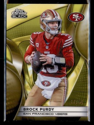 2025 Topps Chrome Black Brock Purdy Gold /50 49ers SSP San Francisco